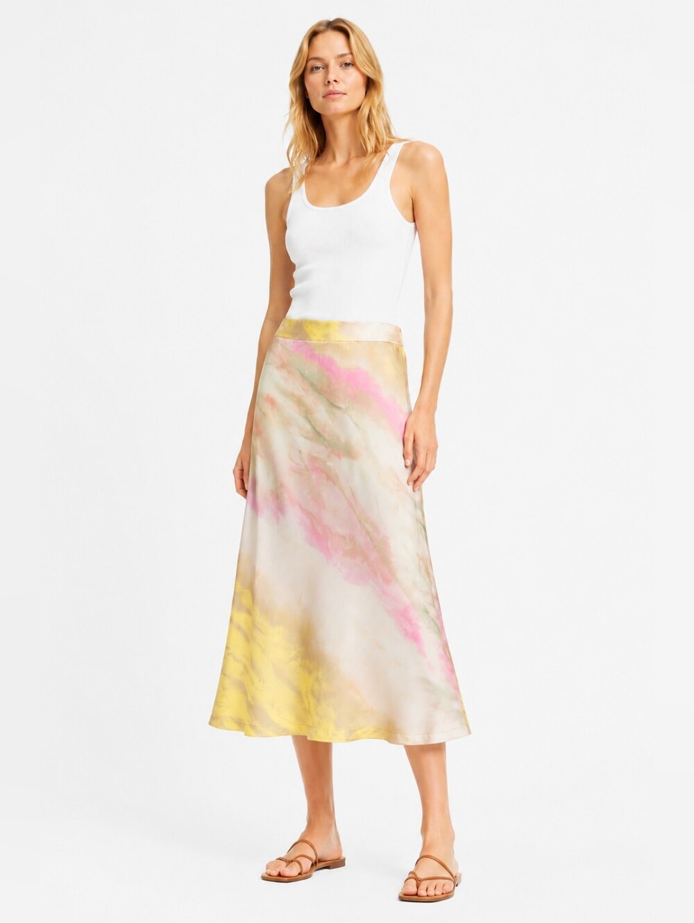 NWT Zara Size M Tie Dye A-line Skirt